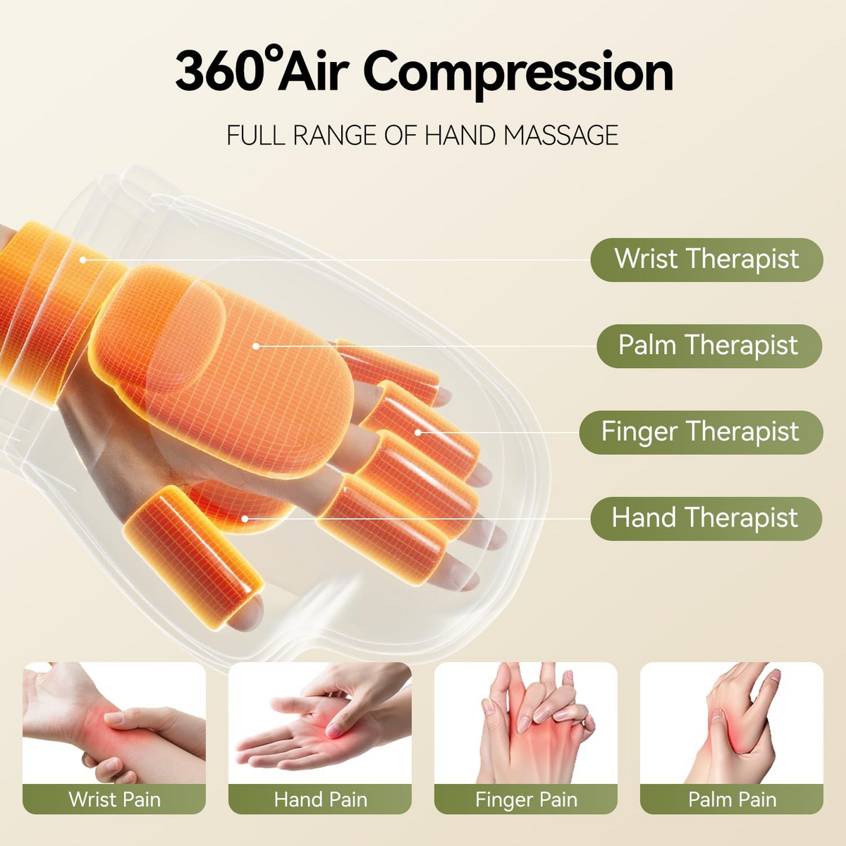 Hand Massager with Heat and Compression for Carpal Tunnel